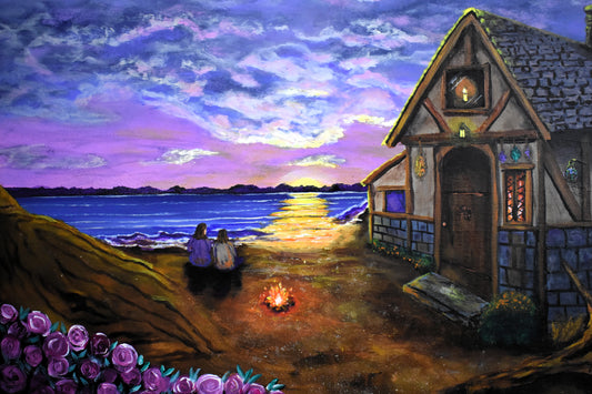 Hearth & Horizon – Original Acrylic Painting